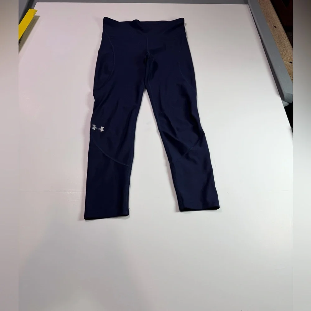 Under Armour Women's Navy Leggings - Picture 1 of 6